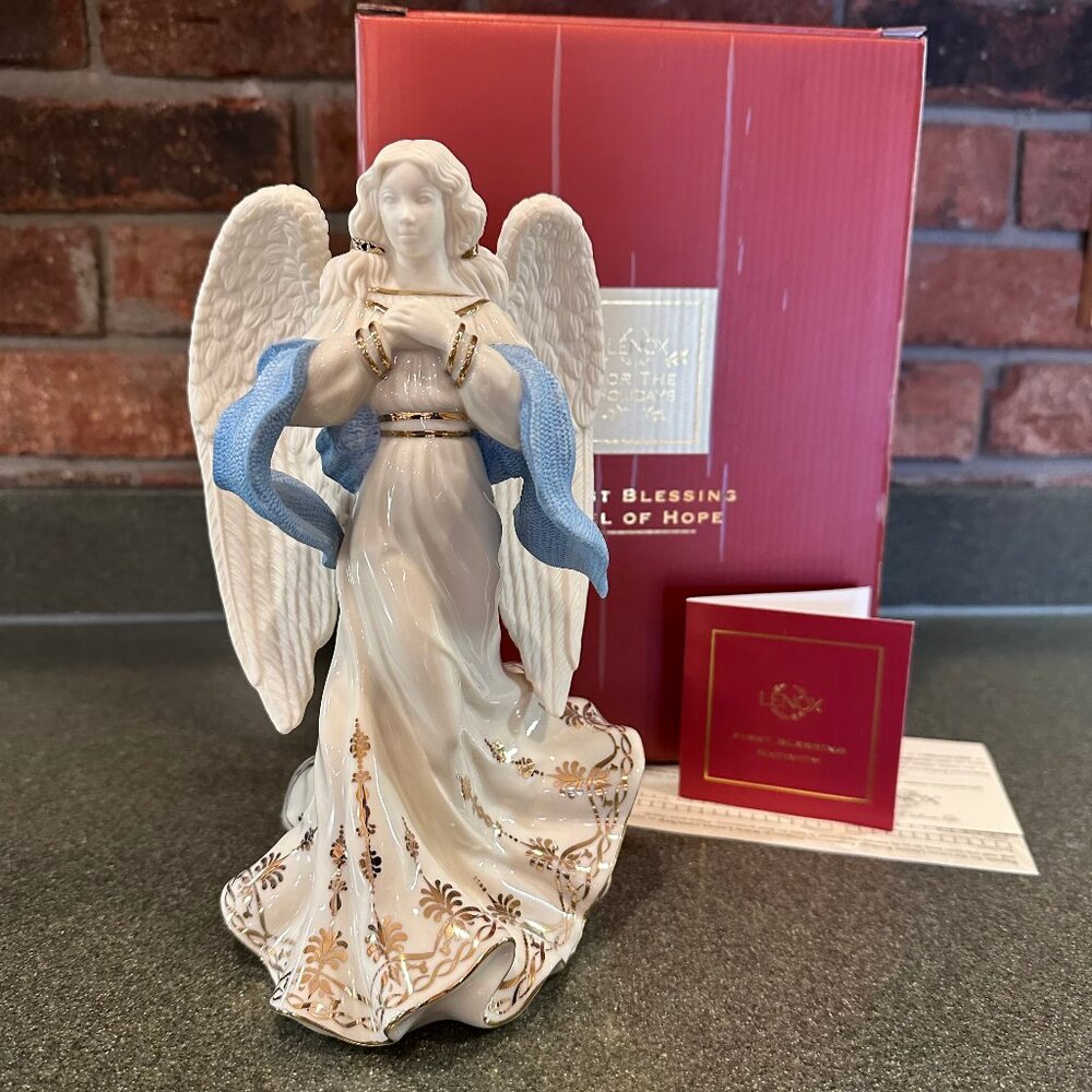 Lenox First Blessing Nativity Angel of Hope - Mint with Box